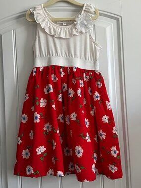 Max & Daisy Little Girls Floral Dress - 6X